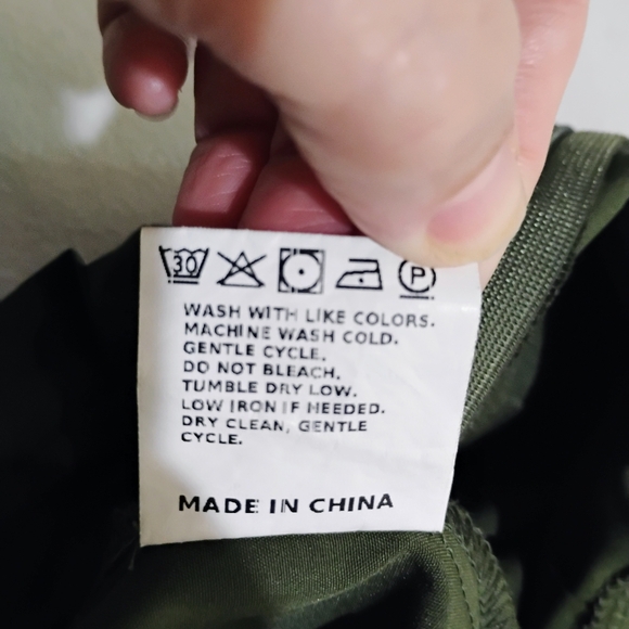 Olive High Waist Women's Shorts - Picture 7 of 10